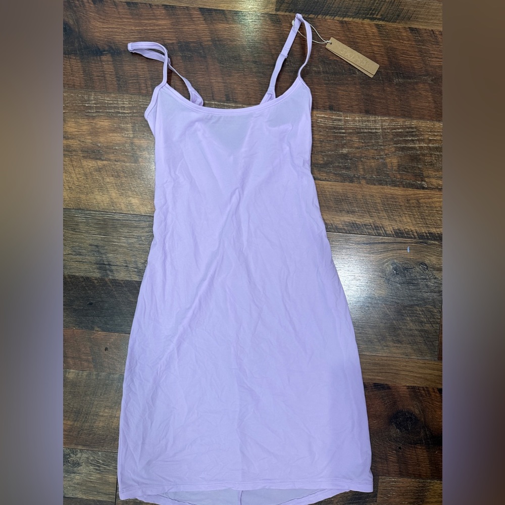 skims, small, sugar plum (purple), slip dress